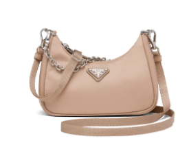 Prada Re-Edition nylon mini shoulder bag 1TT122 apricot Prada Re-Edition nylon mini shoulder bag 1TT122 apricot