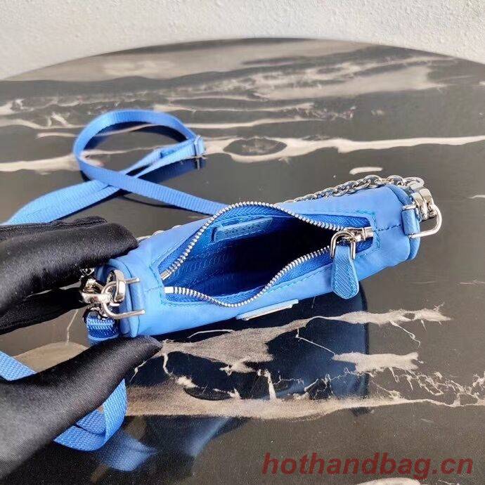 Prada Re-Edition nylon mini shoulder bag 1TT122 blue Prada Re-Edition nylon mini shoulder bag 1TT122 blue