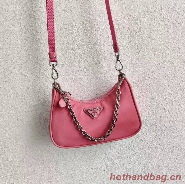 Prada Re-Edition nylon mini shoulder bag 1TT122 pink Prada Re-Edition nylon mini shoulder bag 1TT122 pink