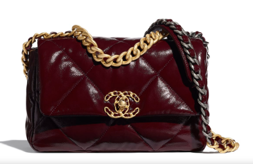 chanel 19 flap bag AS1160 Burgundy chanel 19 flap bag AS1160 Burgundy