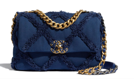 chanel 19 flap bag AS1160 Navy Blue chanel 19 flap bag AS1160 Navy Blue
