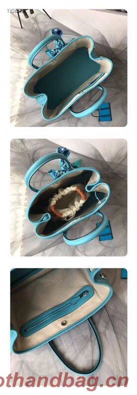 Hermes Garden Party 36cm 30cm Tote Bag Original Leather Light Blue Hermes Garden Party 36cm 30cm Tote Bag Original Leather Light Blue
