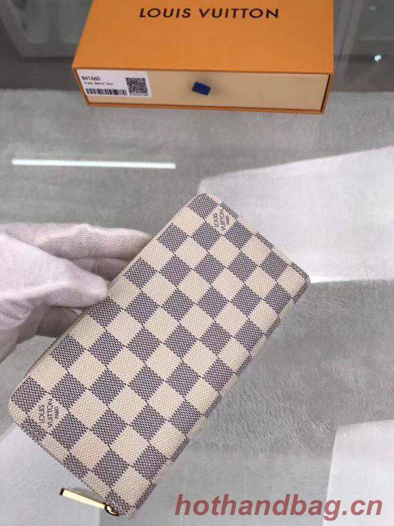 Louis Vuitton Damier Azur Zippy Wallet N41660 Beige Louis Vuitton Damier Azur Zippy Wallet N41660 Beige