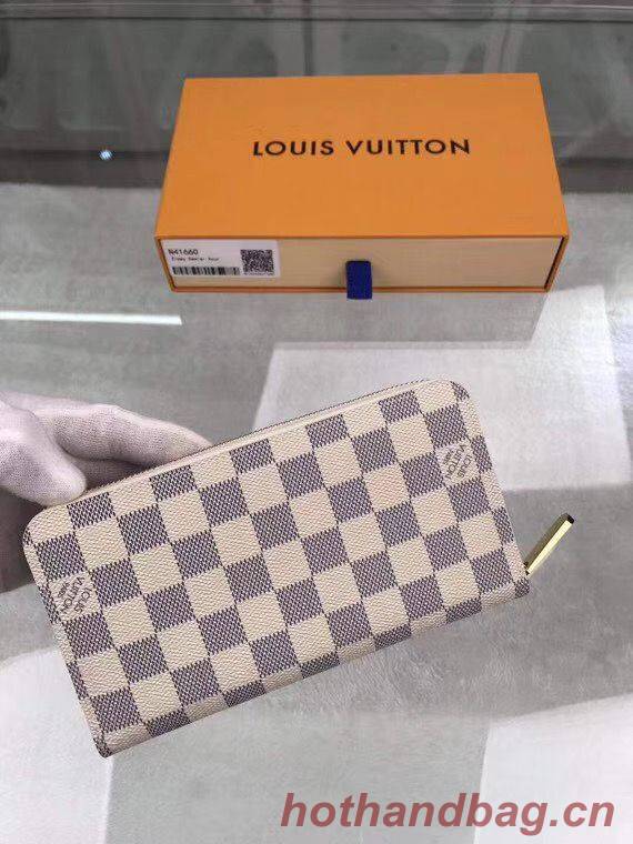 Louis Vuitton Damier Azur Zippy Wallet N41660 Beige Louis Vuitton Damier Azur Zippy Wallet N41660 Beige