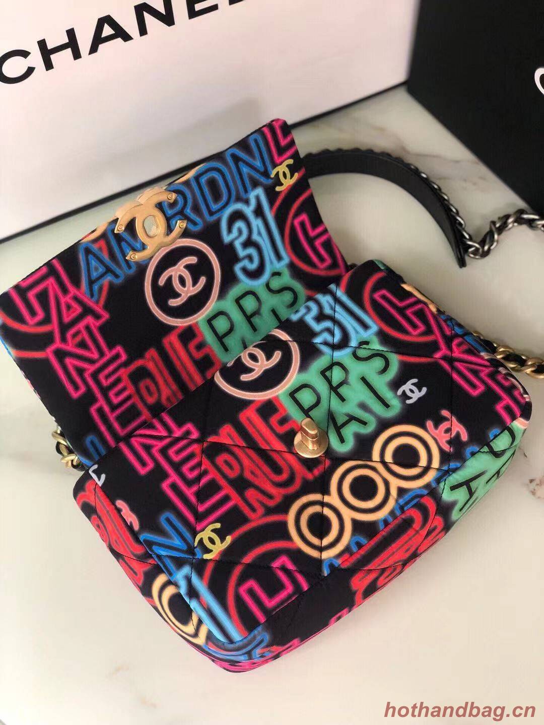 Chanel 19 flap bag AS1160 Graffiti Chanel 19 flap bag AS1160 Graffiti