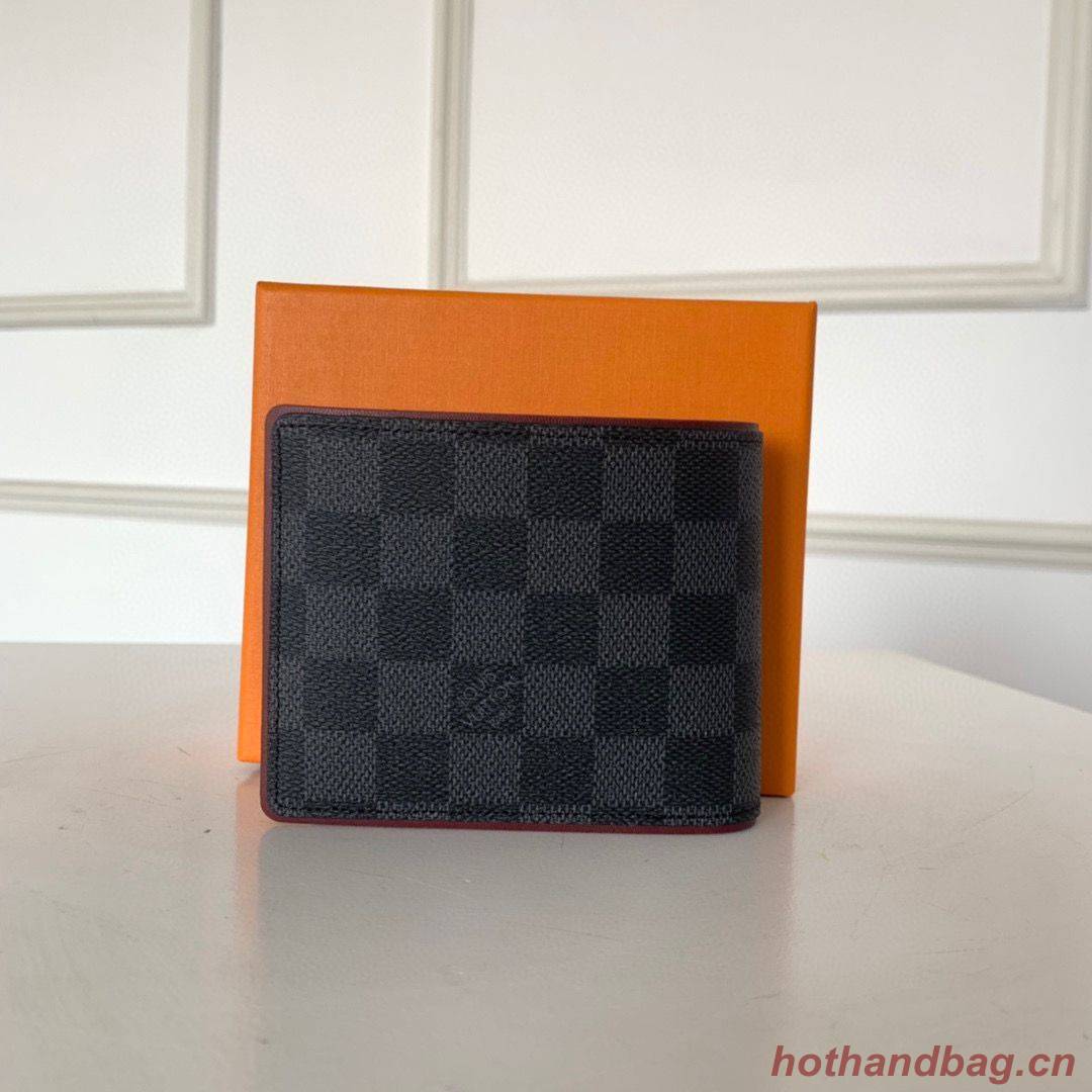 Louis vuitton Multiple Wallet N63260 Black&Red Louis vuitton Multiple Wallet N63260 Black&Red