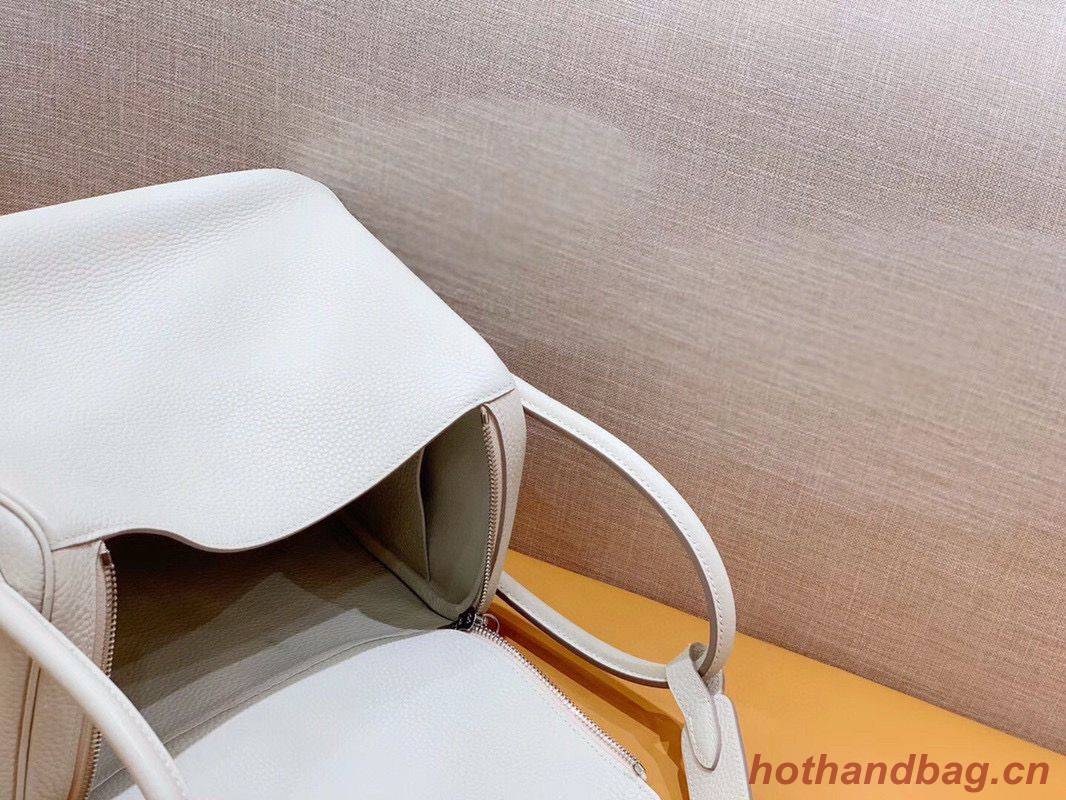 Hermes Lindy Original Togo Leather Bag OLD30 light grey Hermes Lindy Original Togo Leather Bag OLD30 light grey