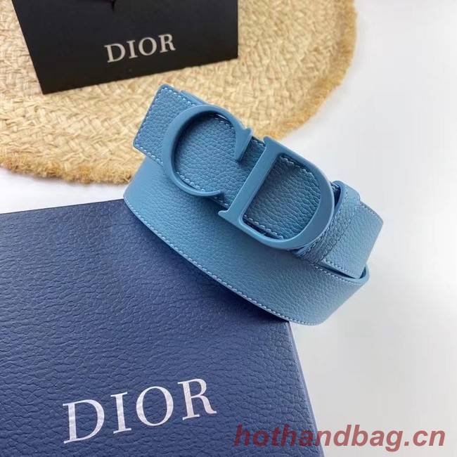DIOR-ID BELT Raspberry Smooth Calfskin 35 MM B0111UM blue