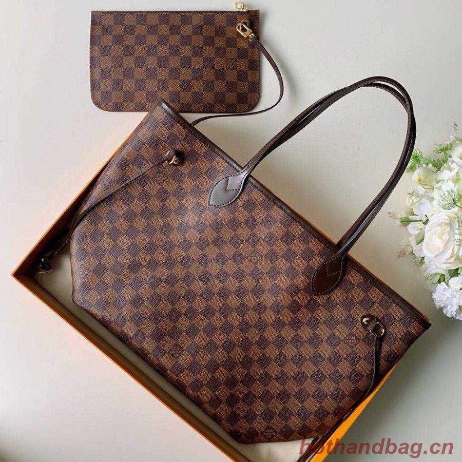Louis Vuitton Damier Ebene Canvas Neverfull M41358 Red Louis Vuitton Damier Ebene Canvas Neverfull M41358 Red