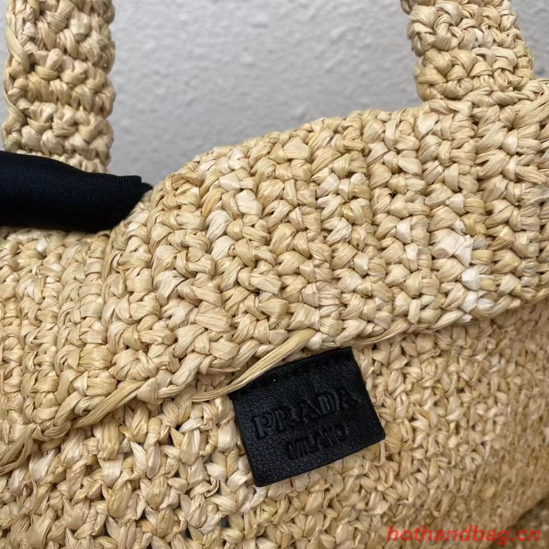 Prada Raffia tote bag 1NE229 tan Prada Raffia tote bag 1NE229 tan