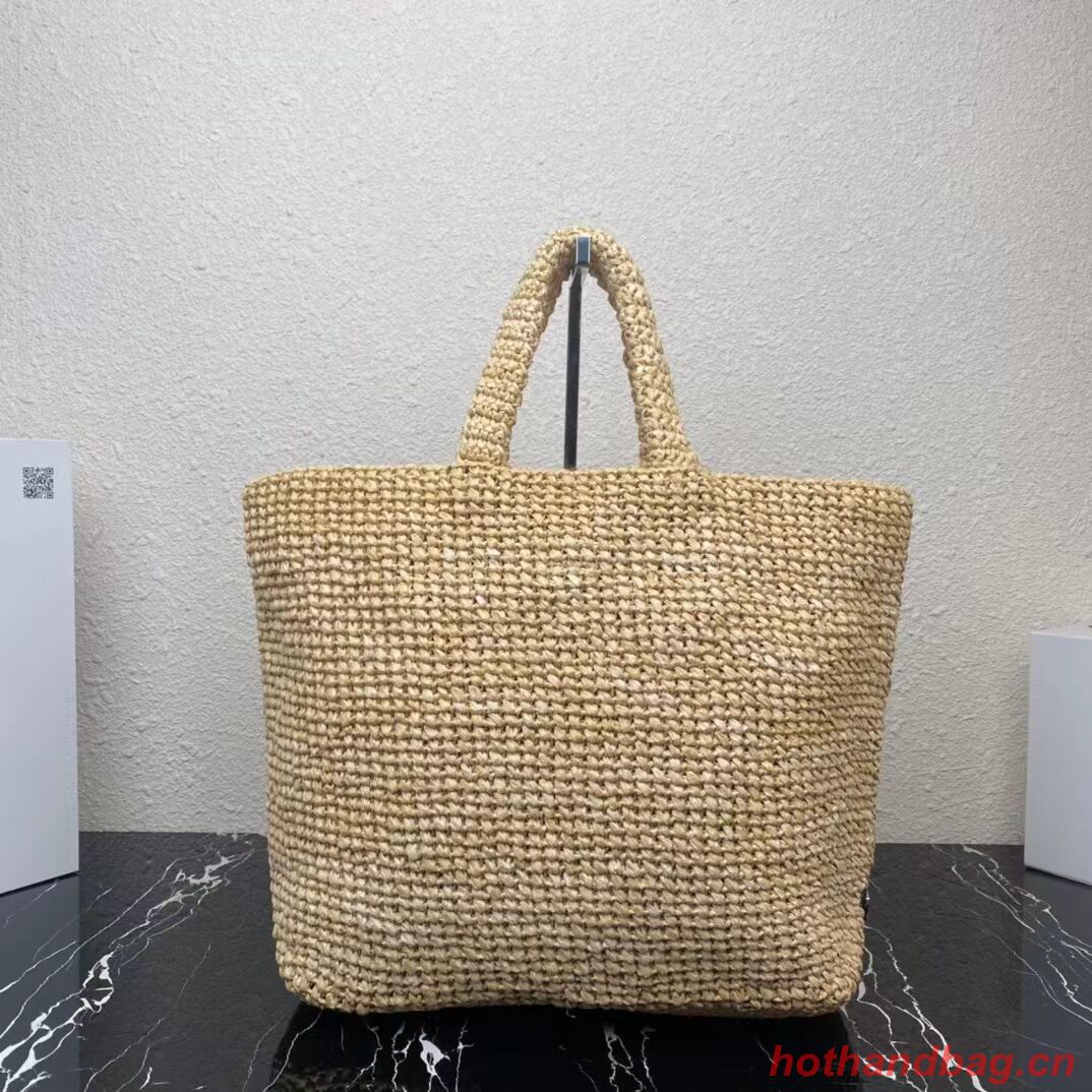 Prada Raffia tote bag 1NE229 tan Prada Raffia tote bag 1NE229 tan
