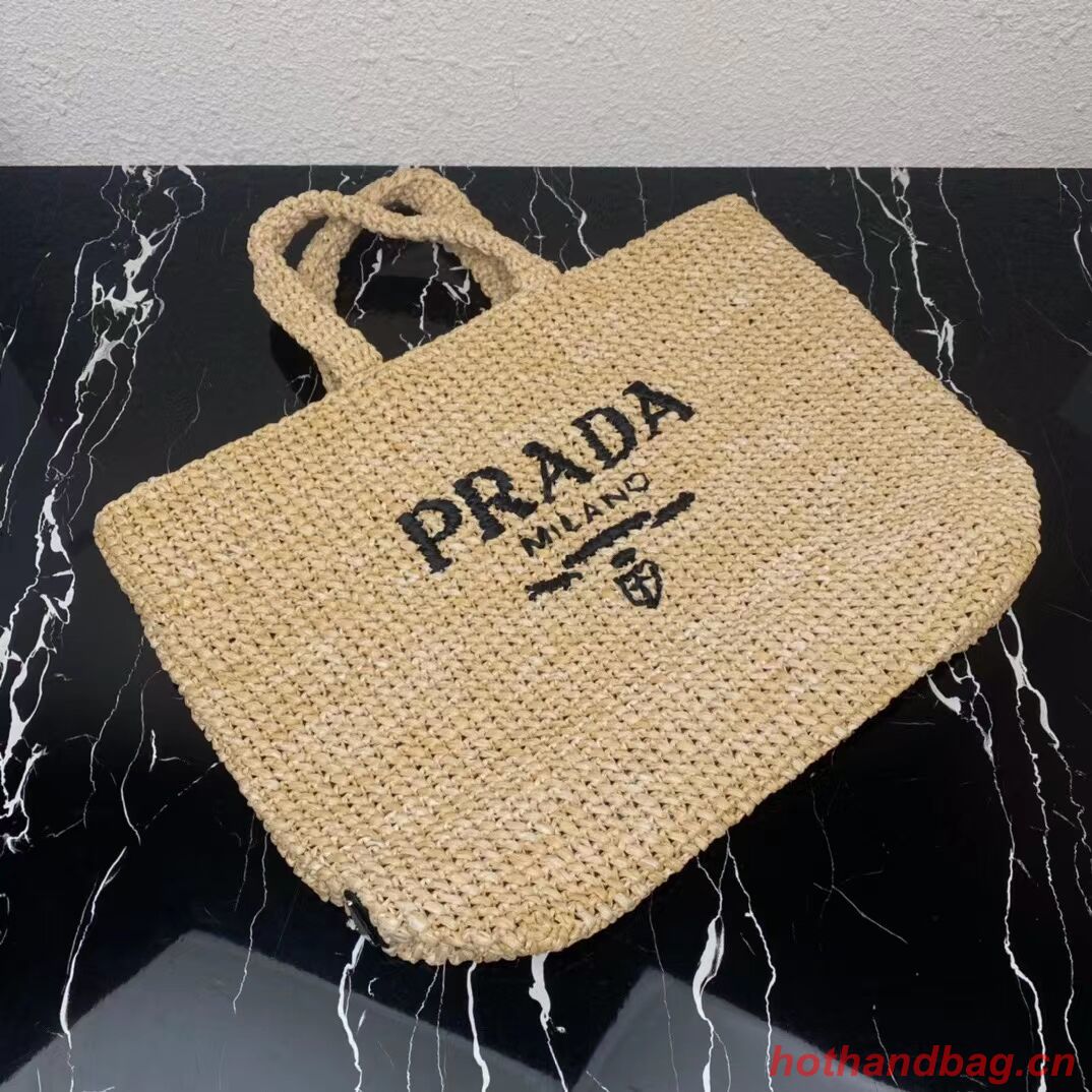 Prada Raffia tote bag 1NE229 tan Prada Raffia tote bag 1NE229 tan