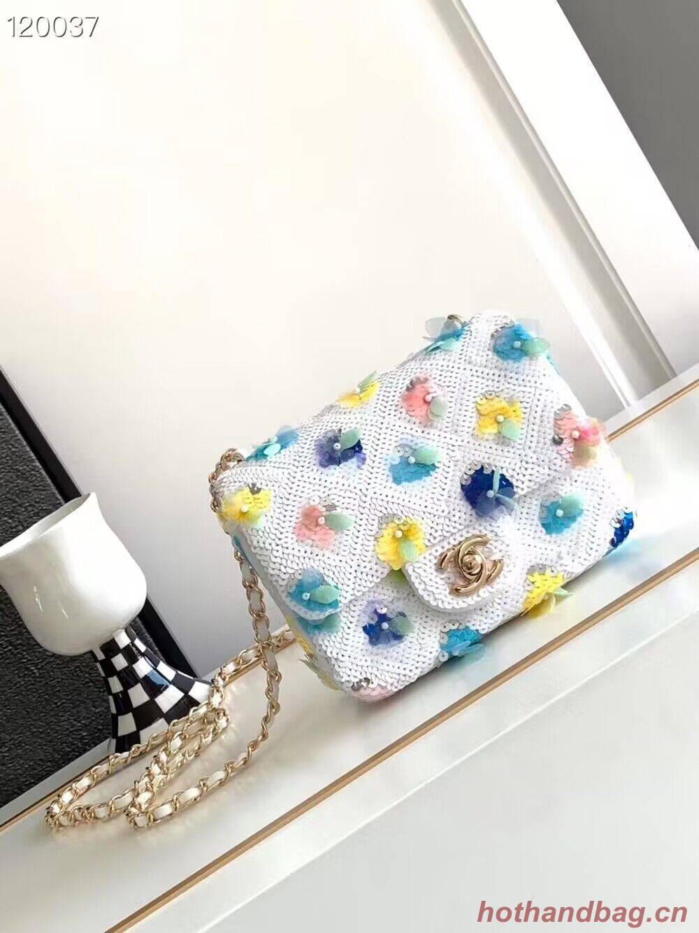 Chanel 23P Mini Shoulder Flowers Bag AS11165 White Chanel 23P Mini Shoulder Flowers Bag AS11165 White