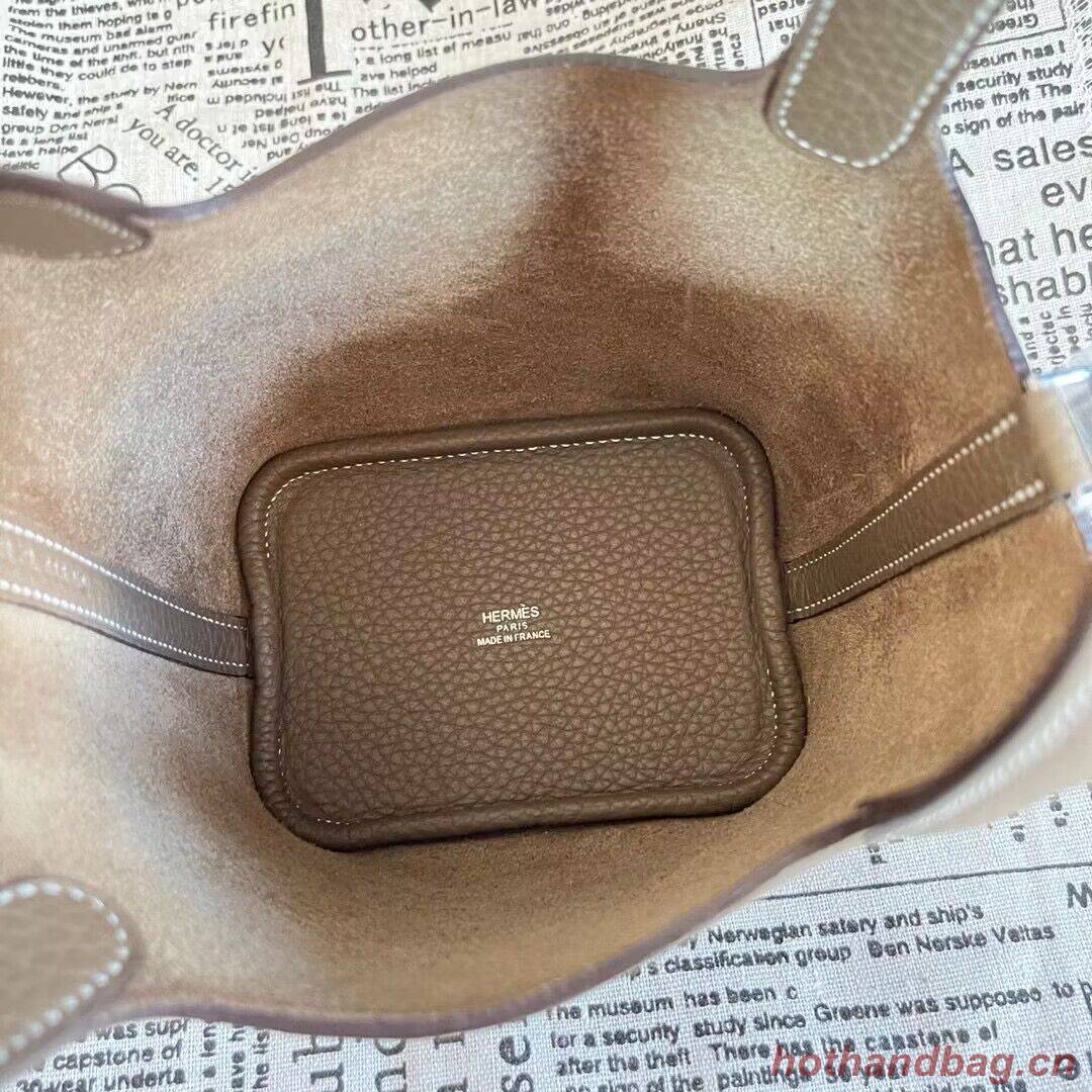 Hermes Mini Picotin 14 Lock Bags Original Togo Leather PL5302 Dark Gray Hermes Mini Picotin 14 Lock Bags Original Togo Leather PL5302 Dark Gray