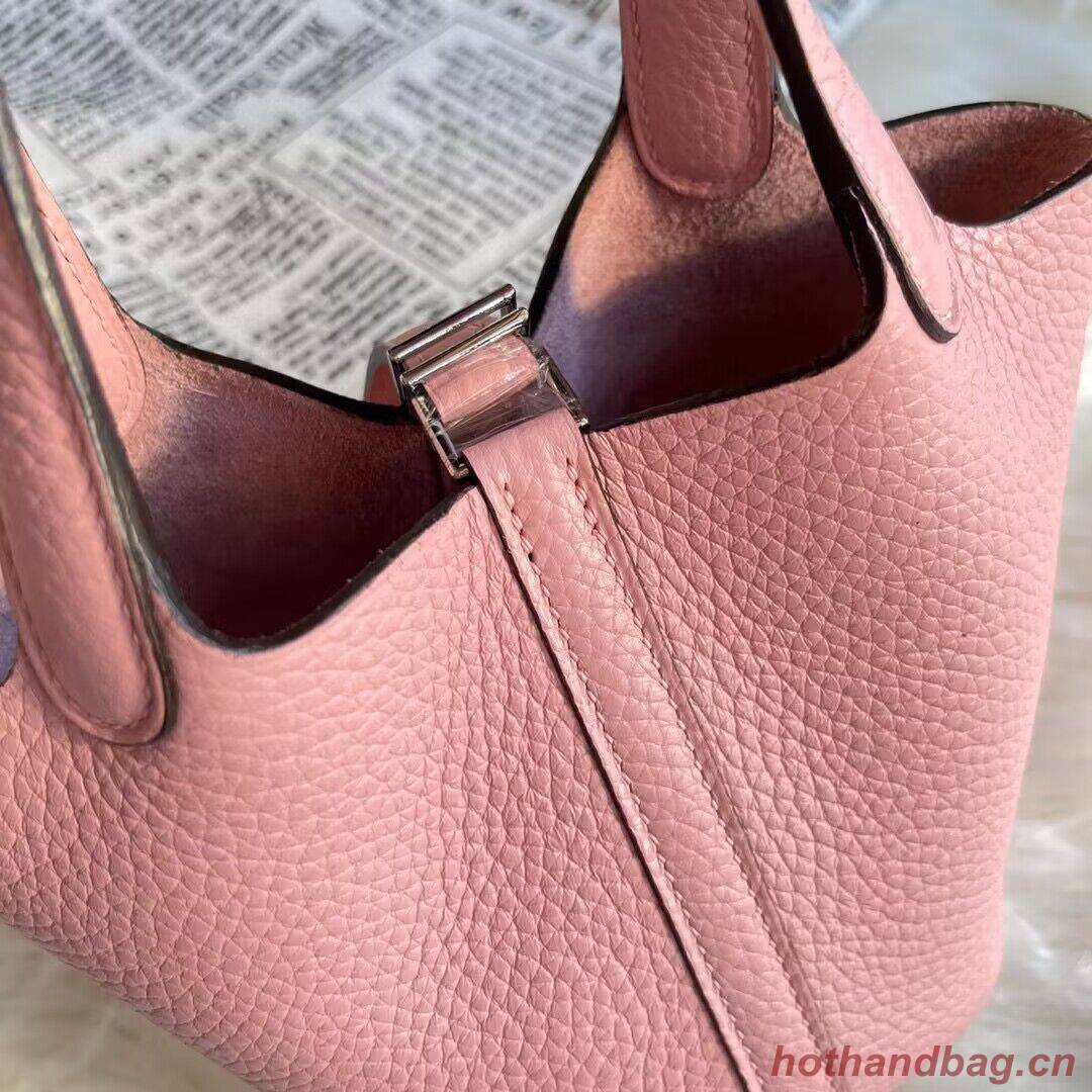 Hermes Mini Picotin 14 Lock Bags Original Togo Leather PL5302 Pink Hermes Mini Picotin 14 Lock Bags Original Togo Leather PL5302 Pink