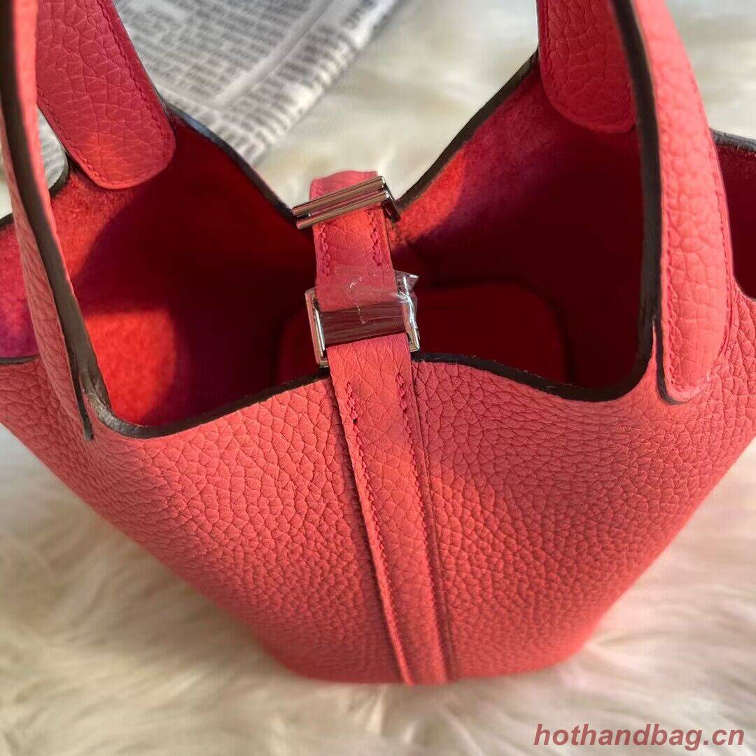 Hermes Mini Picotin 14 Lock Bags Original Togo Leather PL5302 Rose Hermes Mini Picotin 14 Lock Bags Original Togo Leather PL5302 Rose