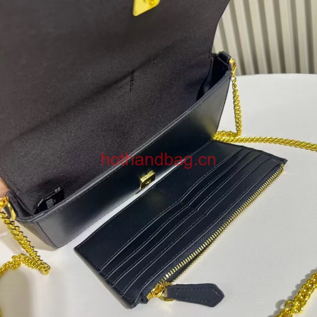 Fendi small smooth leather bag F1225 black Fendi small smooth leather bag F1225 black