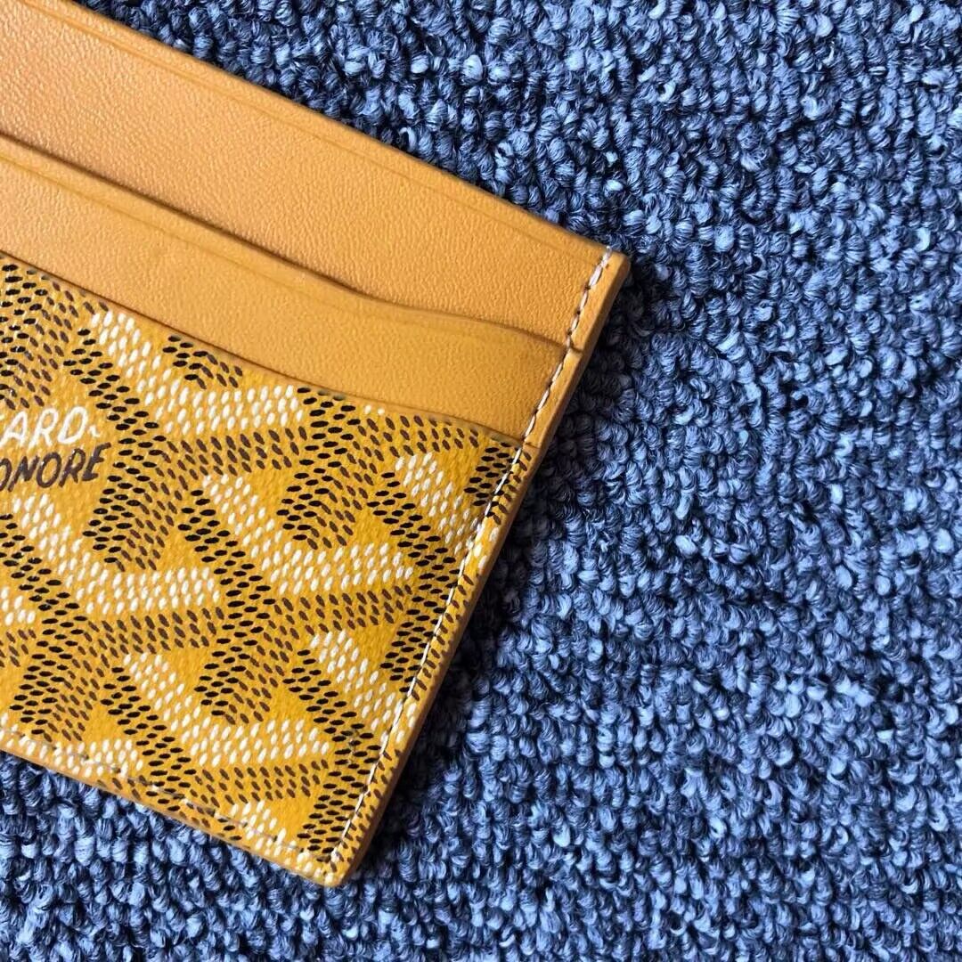 Goyard Card case G9988 Yellow Goyard Card case G9988 Yellow