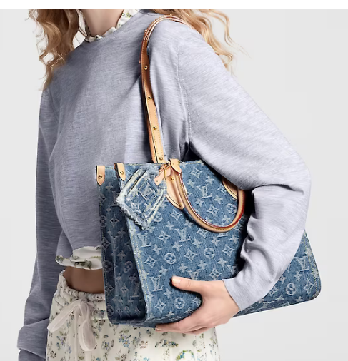Louis Vuitton OnTheGo MM M46871 Denim Blue Louis Vuitton OnTheGo MM M46871 Denim Blue