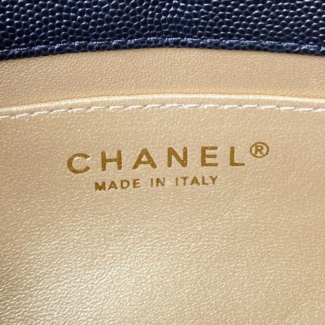 Chanel FLAP BAG WITH TOP HANDLE AS4008 black