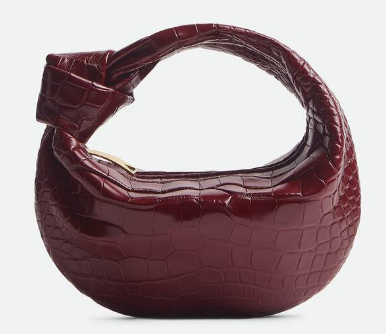Bottega Veneta Mini Jodie Mini alligator leather top handle bag 717709 Barolo Bottega Veneta Mini Jodie Mini alligator leather top handle bag 717709 Barolo