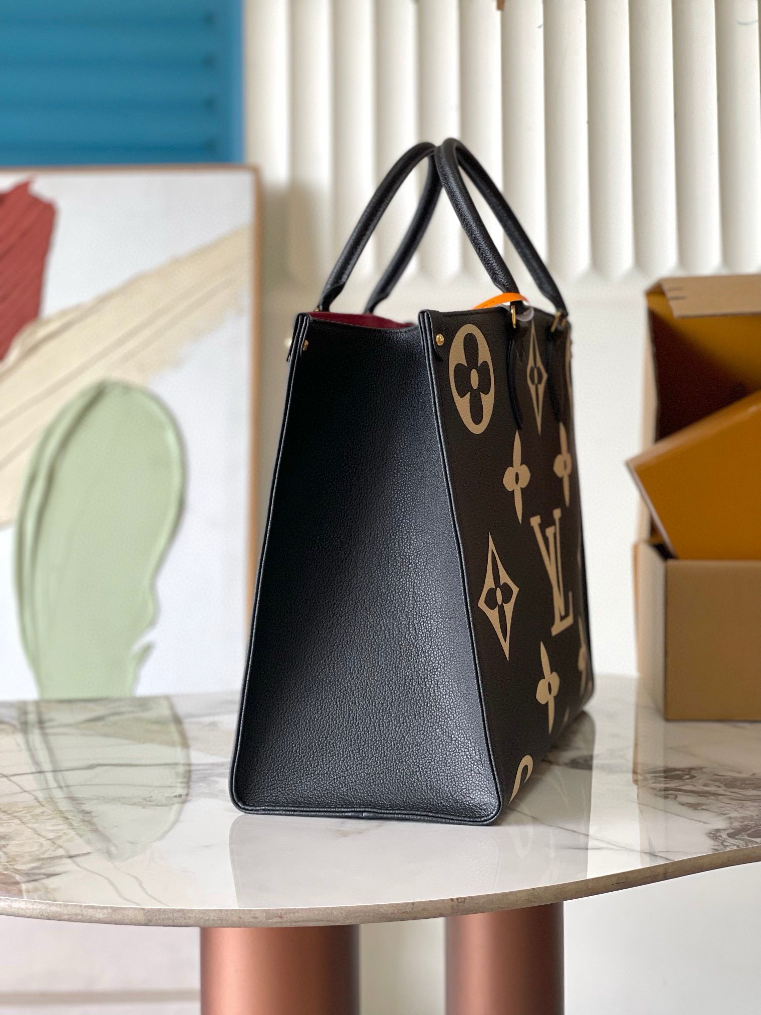 Louis Vuitton ONTHEGO Original Leather GM M45945 Black Louis Vuitton ONTHEGO Original Leather GM M45945 Black