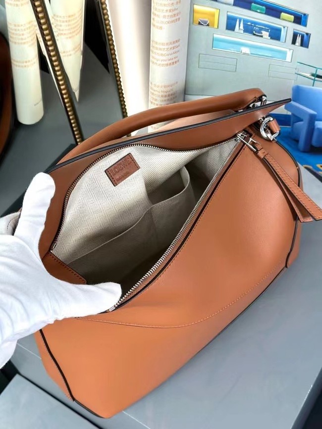 Loewe Large grainy cowhide leather Puzzle bag 231095 Tan