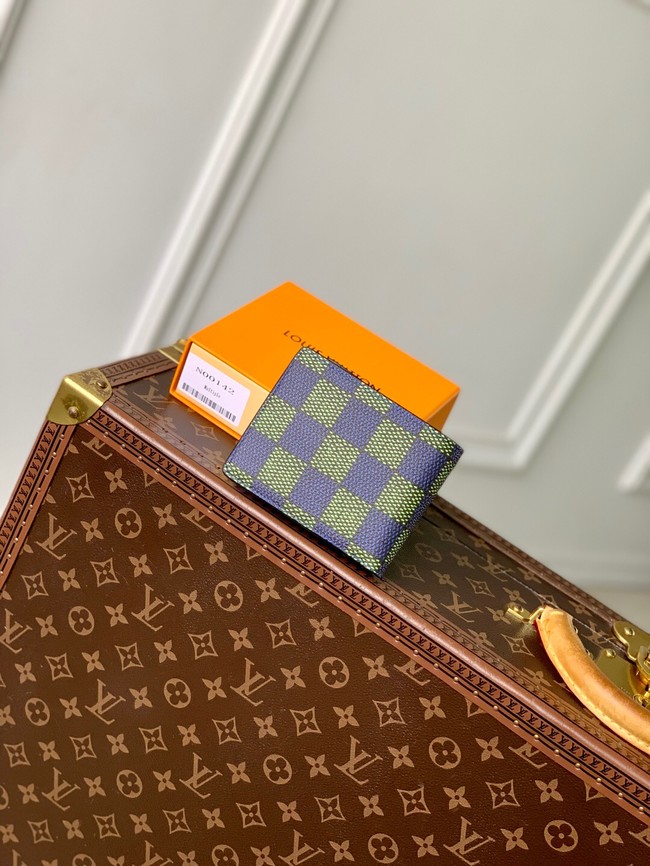 Louis Vuitton Multiple Wallet N00142 Blue Green