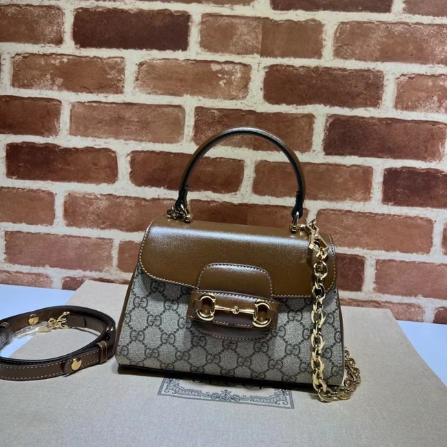 GUCCI HORSEBIT 1955 MINI BAG 703848 BROWN