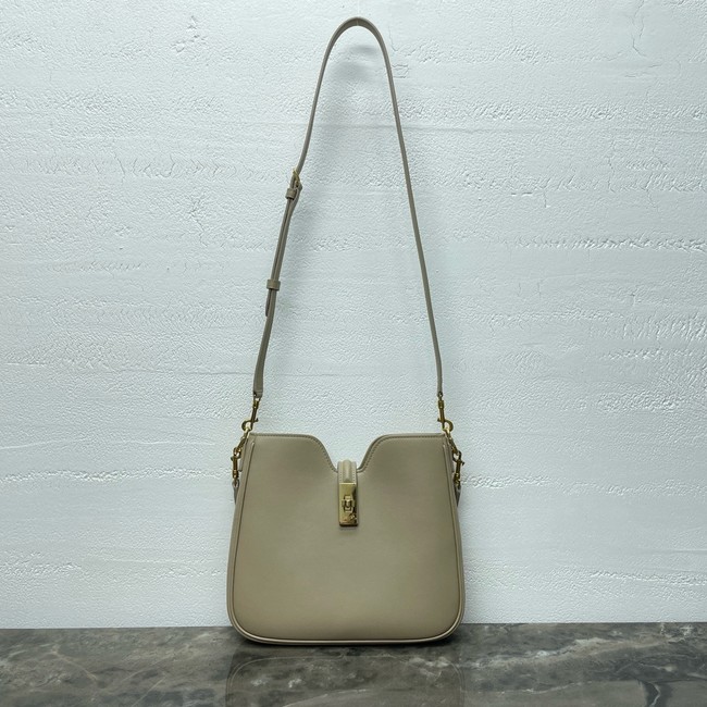 Celine SMALL CAMILLE 16 SOFT BAG IN SMOOTH CALFSKIN 120693 SMOKED BROWN