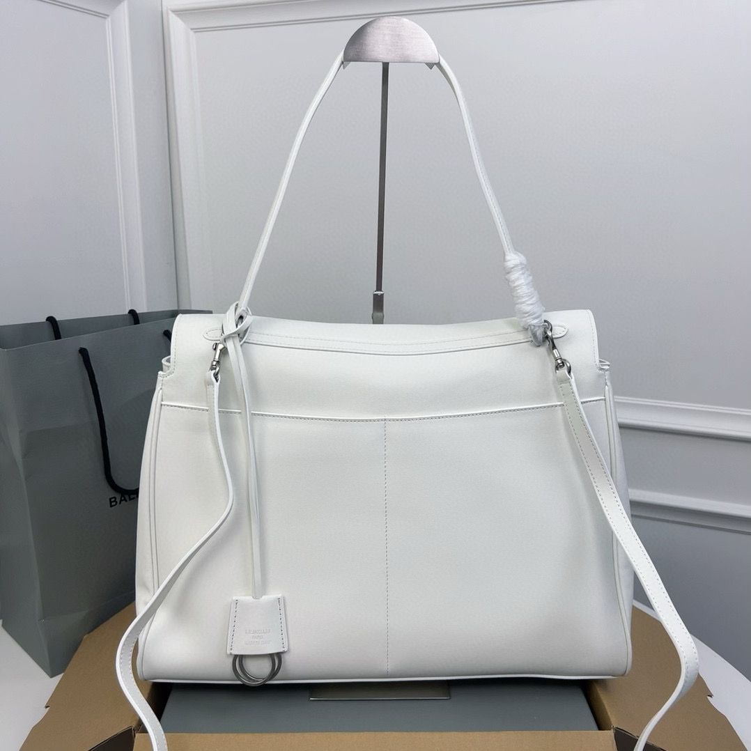 Balenciaga Rodeo Handbag Large smooth calfskin 795459 White Balenciaga Rodeo Handbag Large smooth calfskin 795459 White