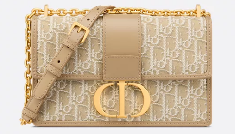 Dior 30 Montaigne Chain Bag Natural Dior Oblique Jacquard M9208UTZQ