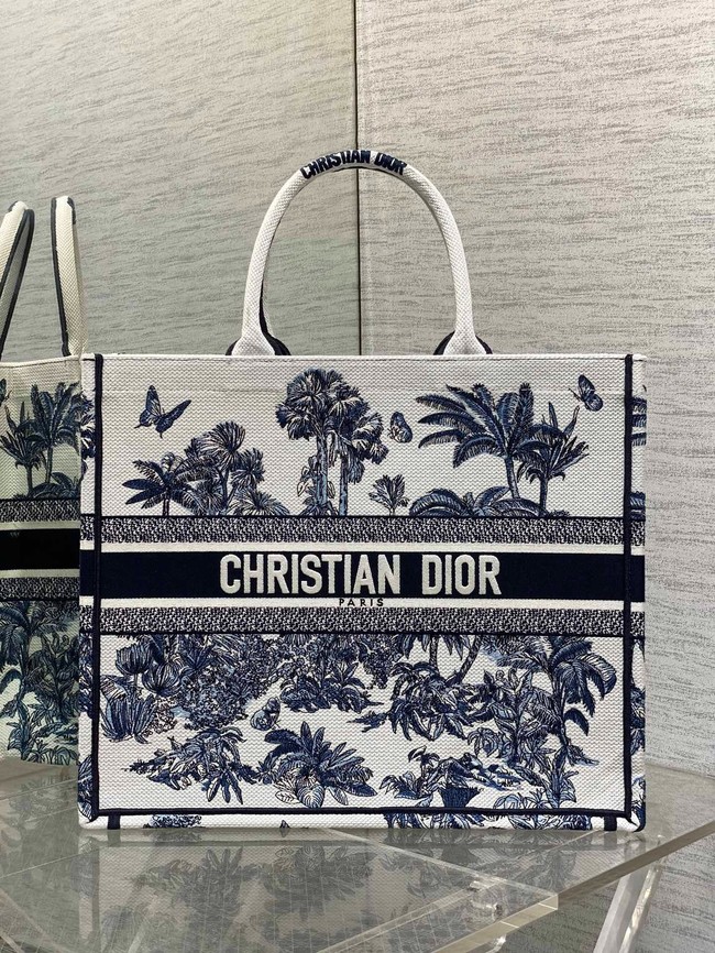 Large Dior Book Tote Embroidery Embroidery M1286ZEDX-7