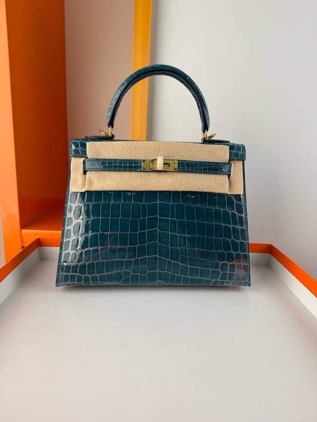 Hermes Kelly Shoulder Bags Nile crocodile leather KL3598-7