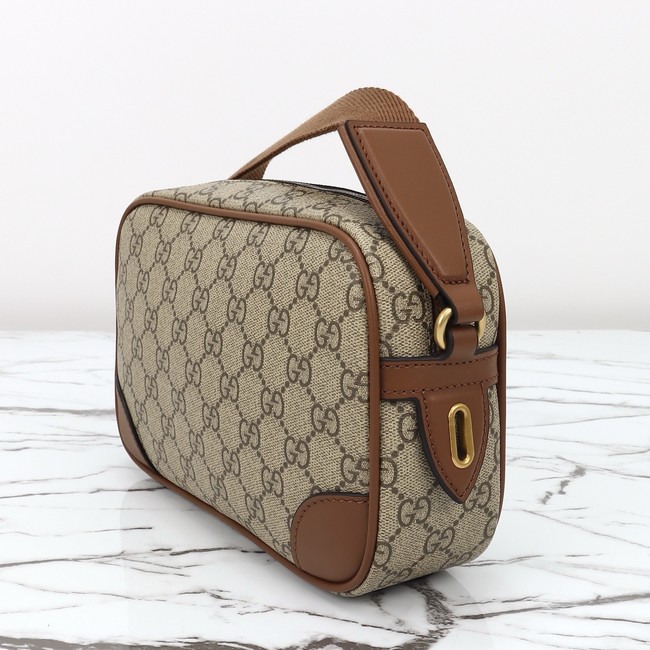 GUCCI GG CANVAS SMALL CROSSBODY BAG 821216 brown