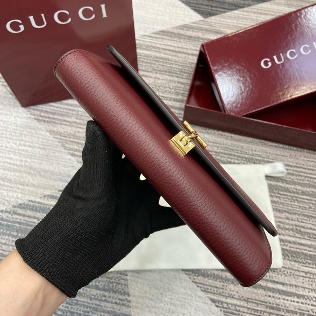 Gucci Softbit continental wallet 828147 Rosso Ancora red