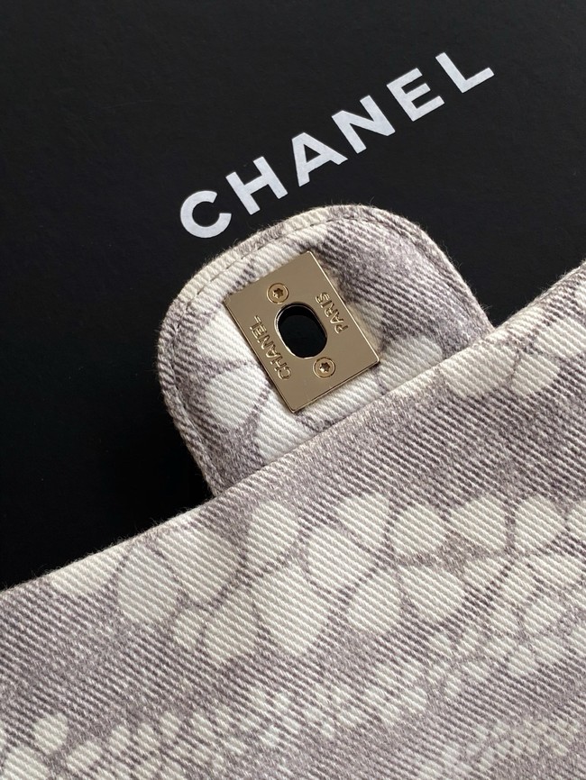 Chanel Flap Bag AS5454 gray & White
