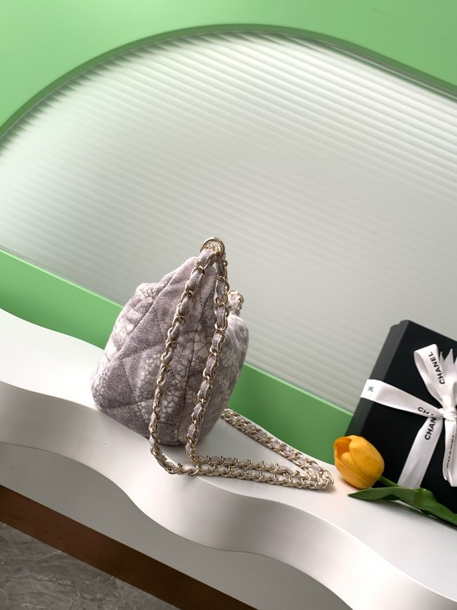 Chanel Large Hobo Bag AS5431 White & graty