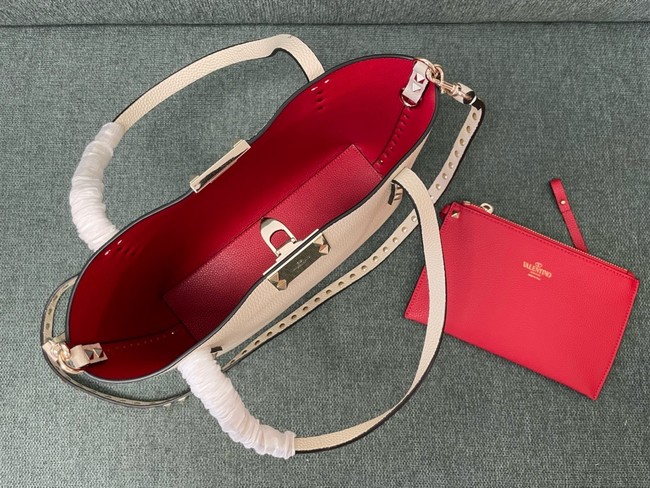 VALENTINO VLOGO calfskin Shoulder Bag 0001 Cream