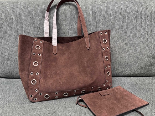 VALENTINO VLOGO velvet Shoulder Bag 3177 brown