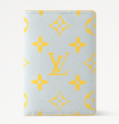 Louis Vuitton Pocket Organizer M14769 Gray&Yellow