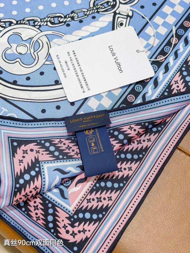 Louis Vuitton Square Scarf Silk Jacquard XT276