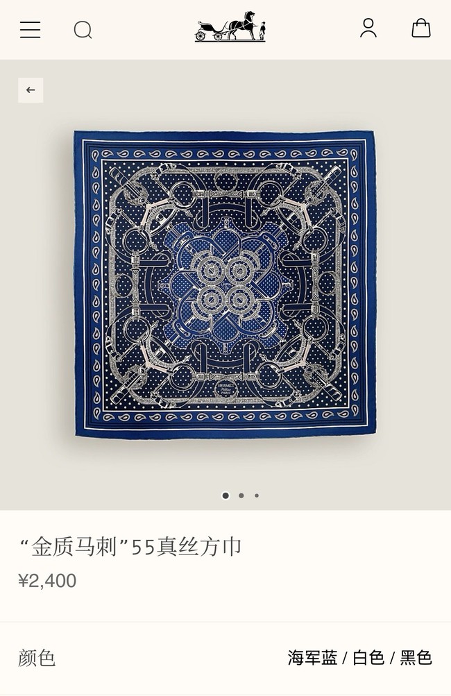 Hermes Shawl Cashmere and Silk Jacquard KY101