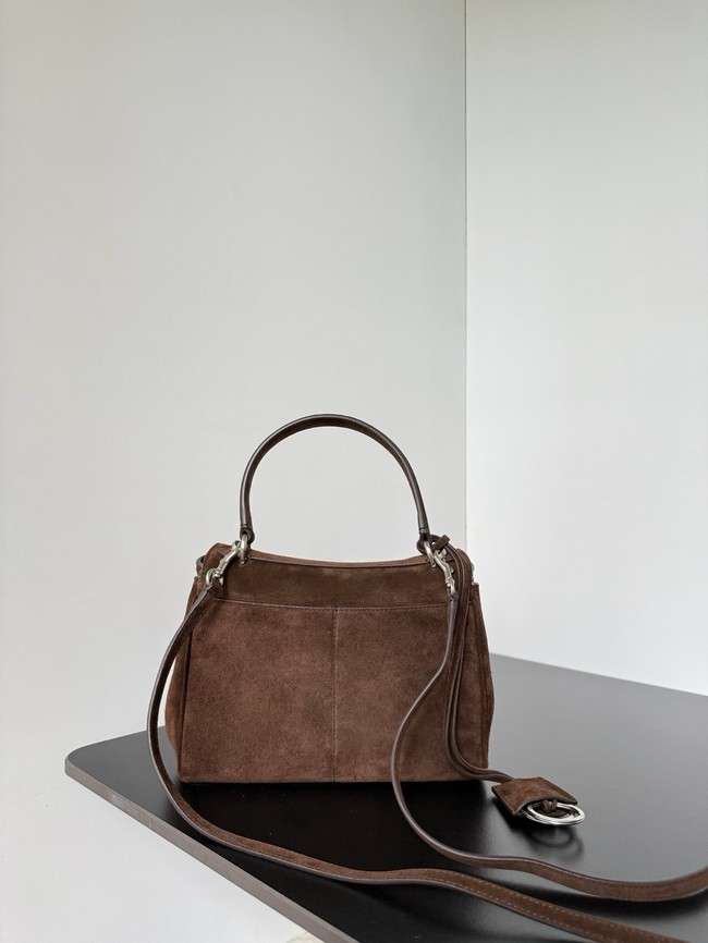 Balenciaga Rodeo Mini Handbag suede shoulder 795456 Coffee