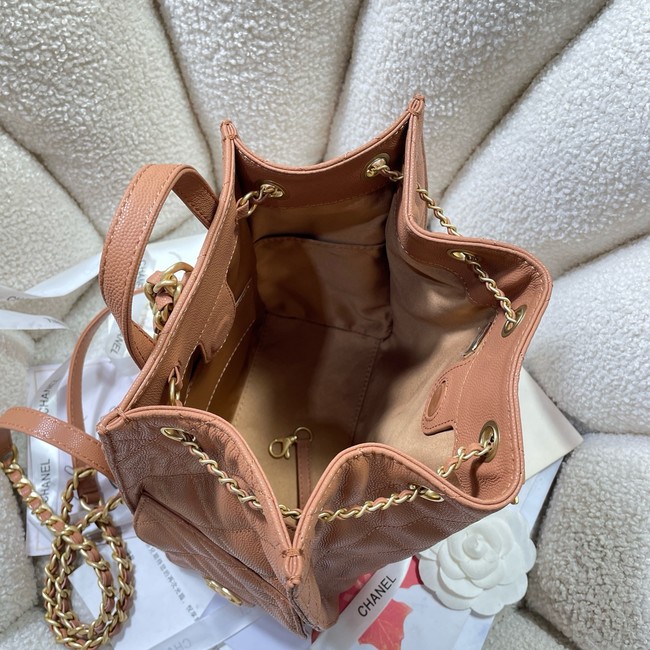 CHANEL 25 Medium Backpack AS5600 brown