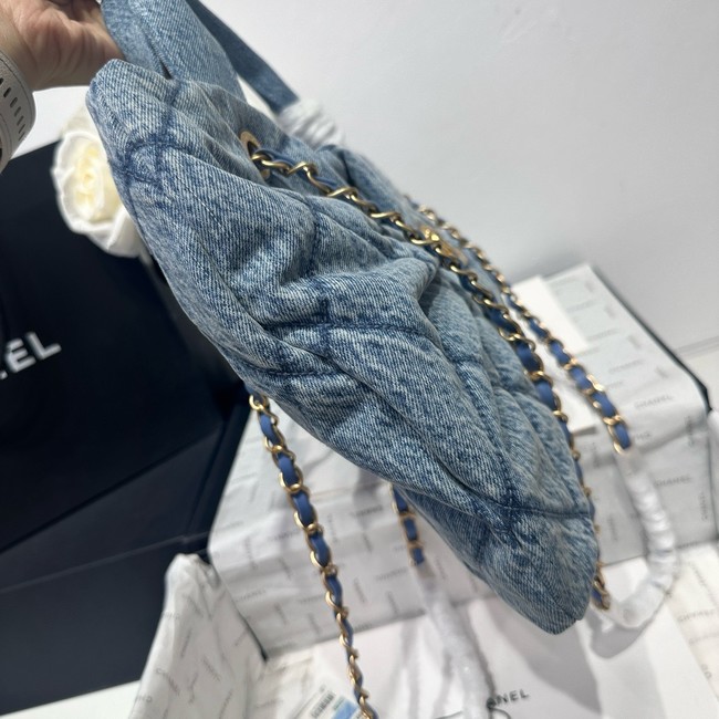 Chanel Denim Bow bag AS5851 blue