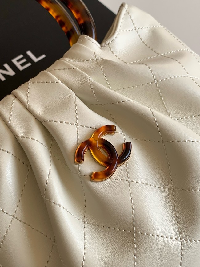 CHANEL Small Hobo Bag AS6022 white