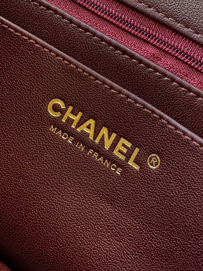 CHANEL Classic 11.12 Handbag velvet A01112 red