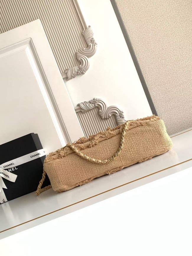 CHANEL Maxi Flapbag AS0003 Apricot