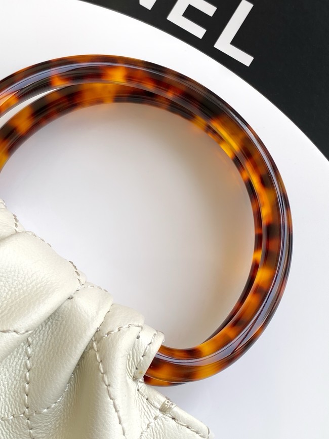 CHANEL mini Hobo Bag AS4981 white